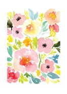 Flowers Watercolor Art | Créez votre propre affiche