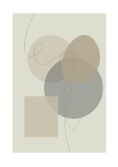 Shapes In Neutral Tones | Créez votre propre affiche