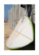 Surfboard In The Sand | Créez votre propre affiche