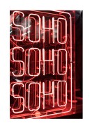 SoHo Neon Light Sign | Créez votre propre affiche