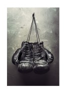 Boxing Gloves Hanging On Wall | Créez votre propre affiche