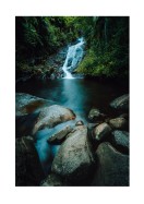 Waterfall In Forest | Créez votre propre affiche