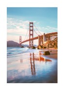 Golden Gate Bridge At Sunset | Créez votre propre affiche