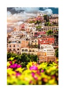 Colorful Houses In Positano | Créez votre propre affiche