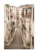Calm Street In Old Lisbon | Créez votre propre affiche