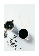 Black Coffee And Mocha Pot | Créez votre propre affiche