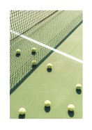 Tennis Balls On Tennis Court | Créez votre propre affiche