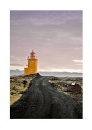Lighthouse At Sunrise In Iceland | Créez votre propre affiche