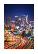 Atlanta Skyline At Night | Créez votre propre affiche
