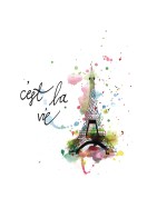 C'est La Vie Eiffel Tower Art | Créez votre propre affiche