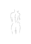 Female Body Silhouette No2 | Créez votre propre affiche