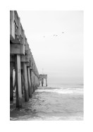 Pier In The Stormy Sea | Créez votre propre affiche