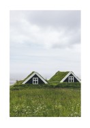 Farmhouses In Iceland | Créez votre propre affiche