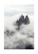 Mountain Peak Surrounded By Clouds | Créez votre propre affiche