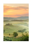 Misty Morning In Tuscany | Créez votre propre affiche